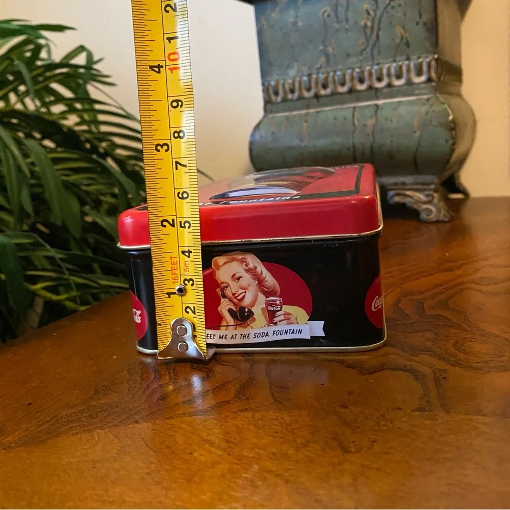 Coco Cola Small Tin Storage Can